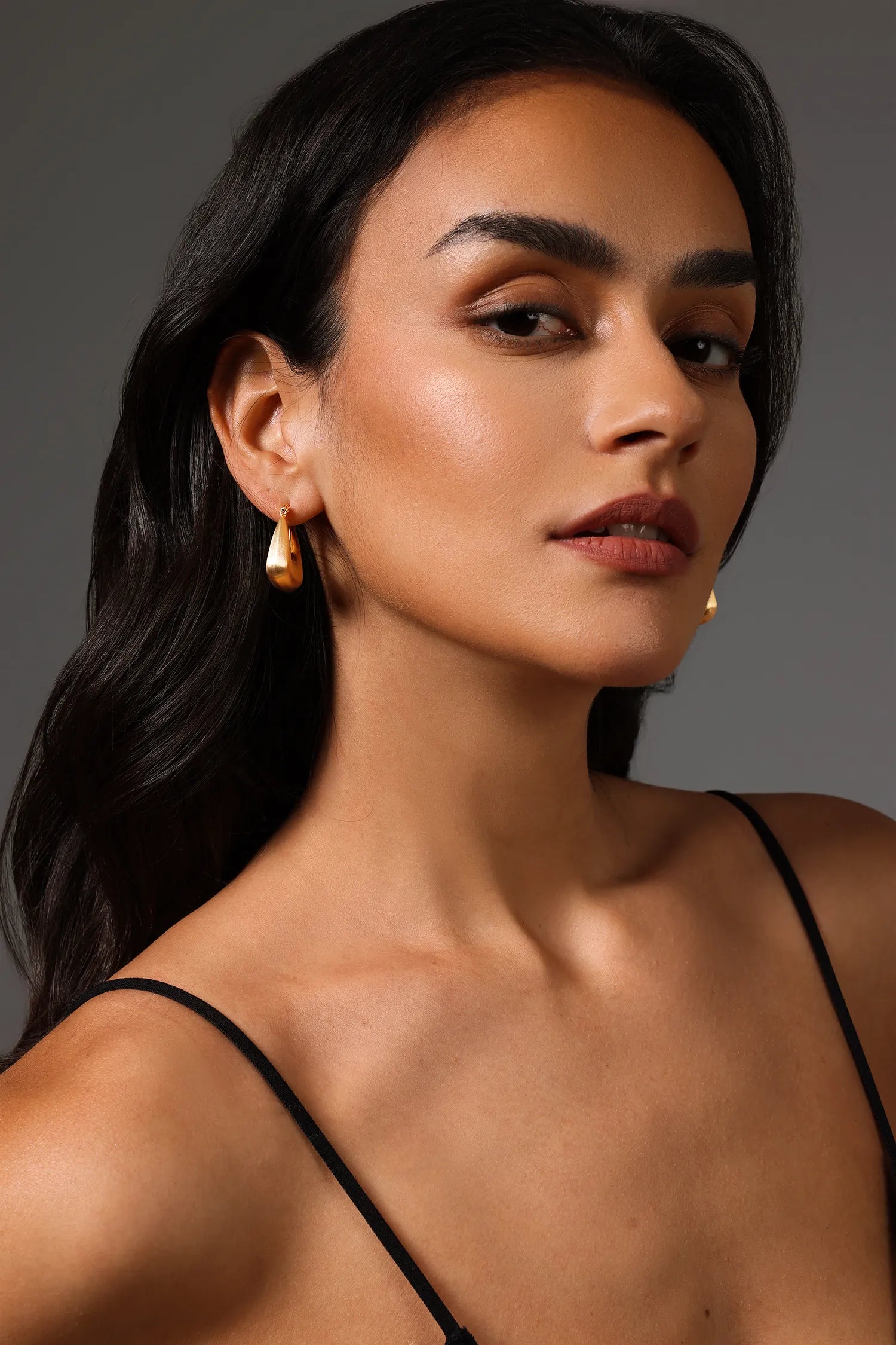 SYBIL Geometrik Gold Küpe