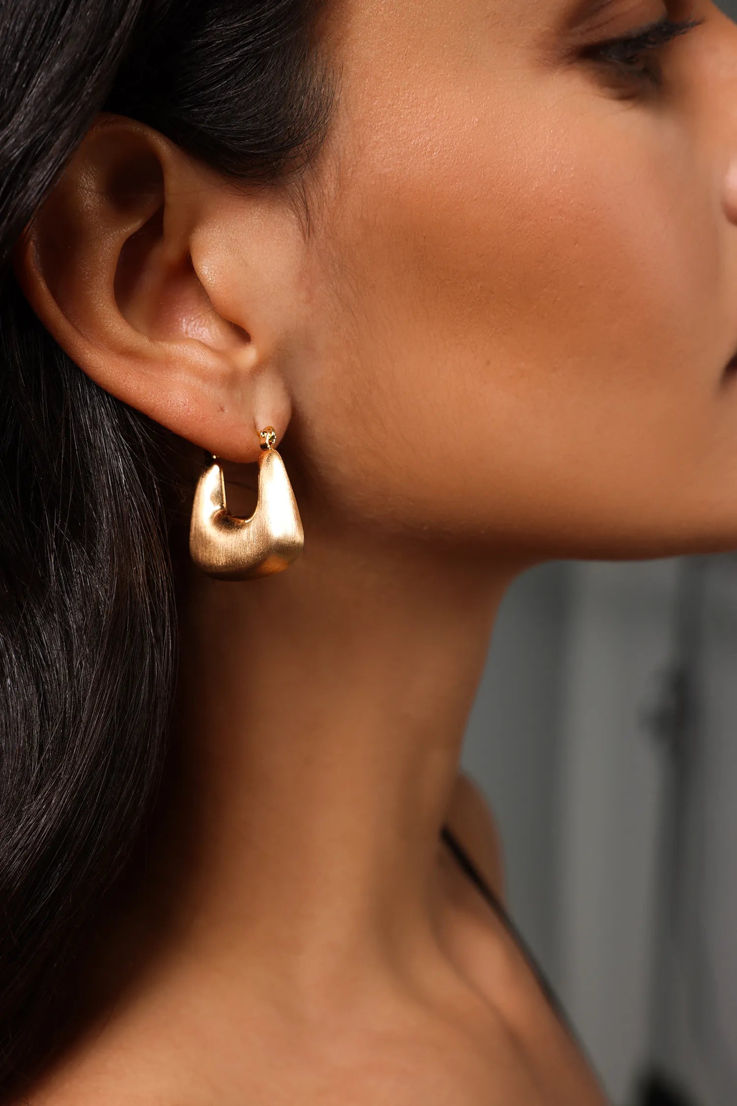 SYBIL Geometrik Gold Küpe