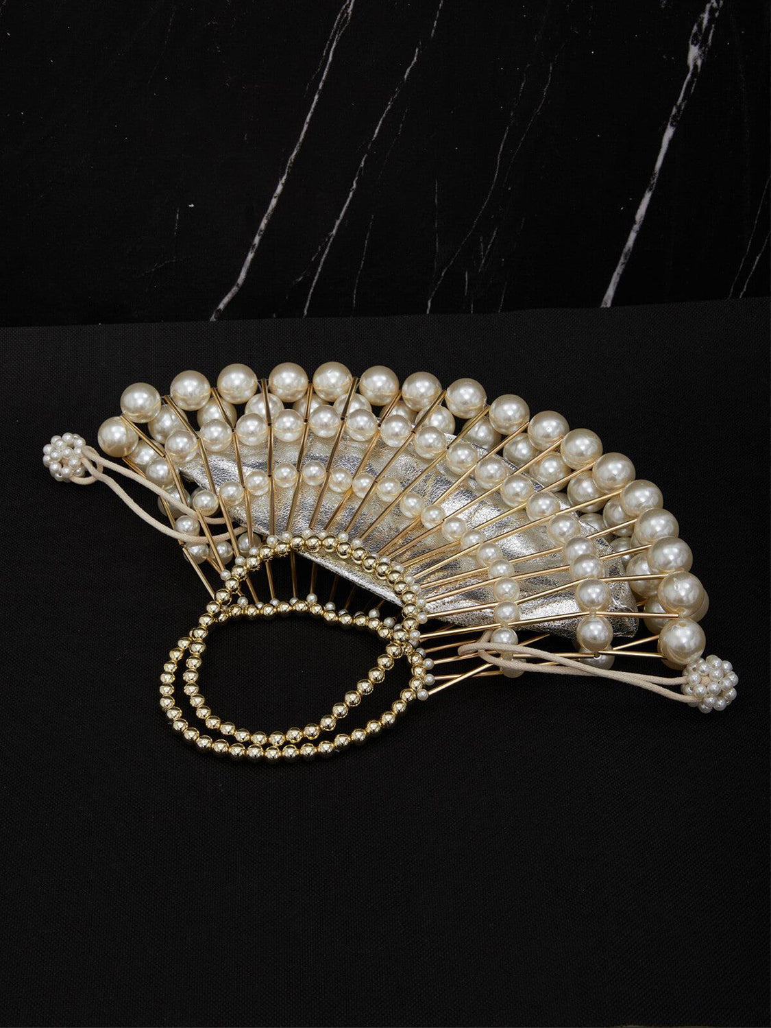 PEARLAURA İnci İşlemeli El Çantası