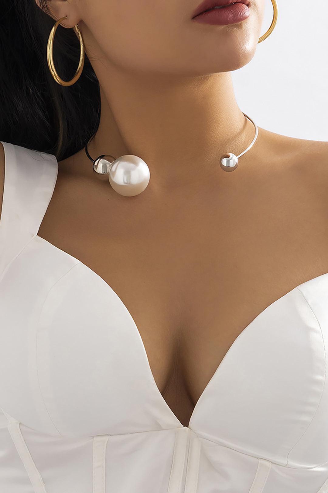 PEARL - Kolye Gümüş ve Altın