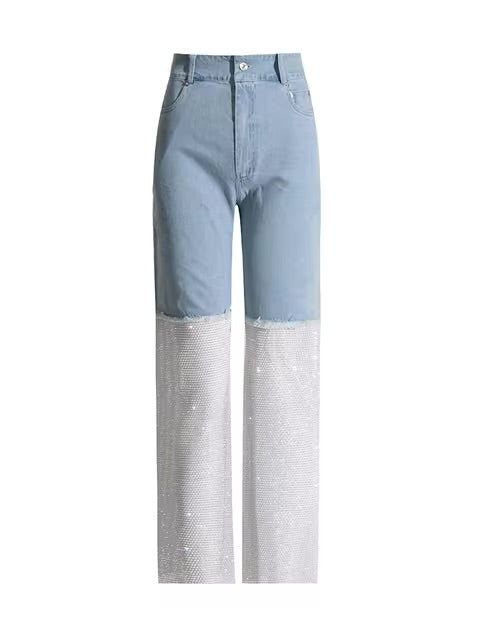 BLEND File Paça Detaylı Yüksek Bel Jean