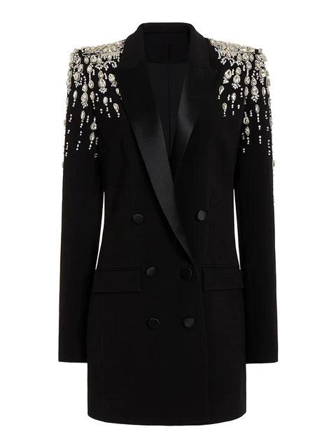 CRYSTAL NOIR - Siyah Blazer Ceket & Elbise