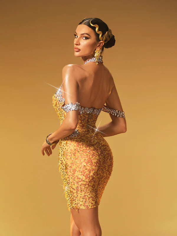 Kristal Abiye Elbise