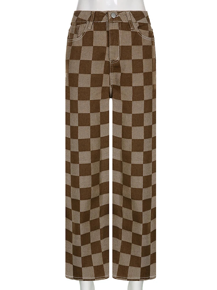 CHECKERBOARD CHIC Pantolon